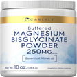 Magnesium Bisglycinate Powder | 250Mg | 10 Oz | Vegetarian | by Carlyle