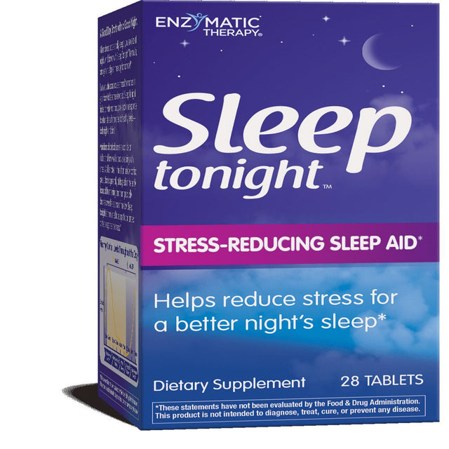 Enzymatic Therapy Sleep Tonight, Stress-Reducing Sleep Aid, 28 Tablets