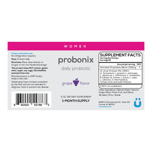 Women'S Probonix - Liquid Probiotic Drops