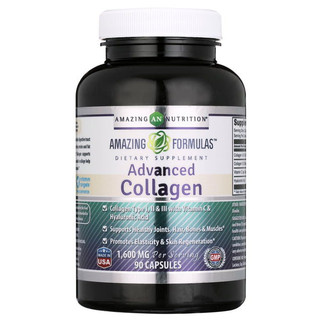 Amazing Formulas Advanced Collagen 1600 Mg per Serving 90 Capsules (Non-Gmo,Gluten Free)