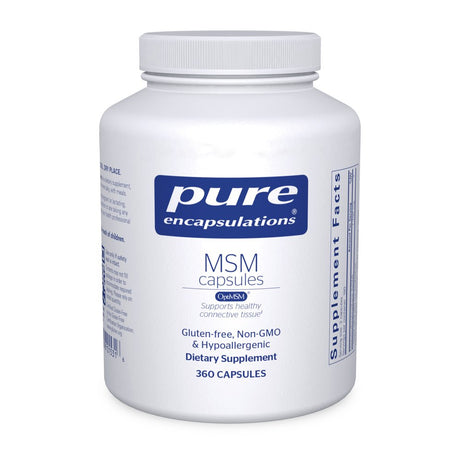 Pure Encapsulations MSM Capsules | Sulfur Supplement to Support Joints, Immune System, Connective Tissue, and Respiratory Health* | 360 Capsules