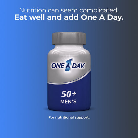 One a Day Men'S 50+ Multivitamin Tablets, Multivitamins for Men, 65 Ct