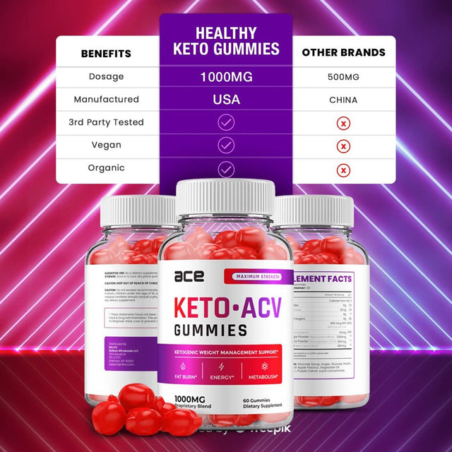 2 Pack ACE Keto ACV Gummies ACE ACV Advanced Formula plus Apple Cider Vinegar Keto Gummies Dietary Supplement B12 Beet Root Juice Men Women 120 Gummies