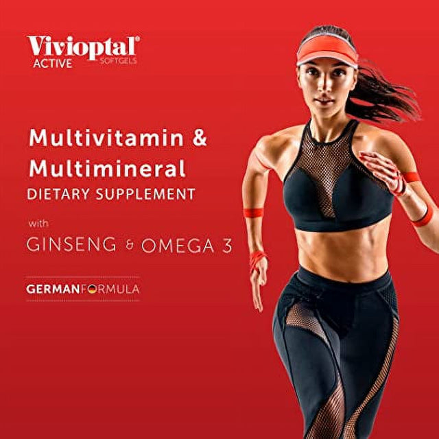 Vivioptal Multivitamin & Multimineral Supplement with Ginseng & Omega-3 Capsules, 90 Count