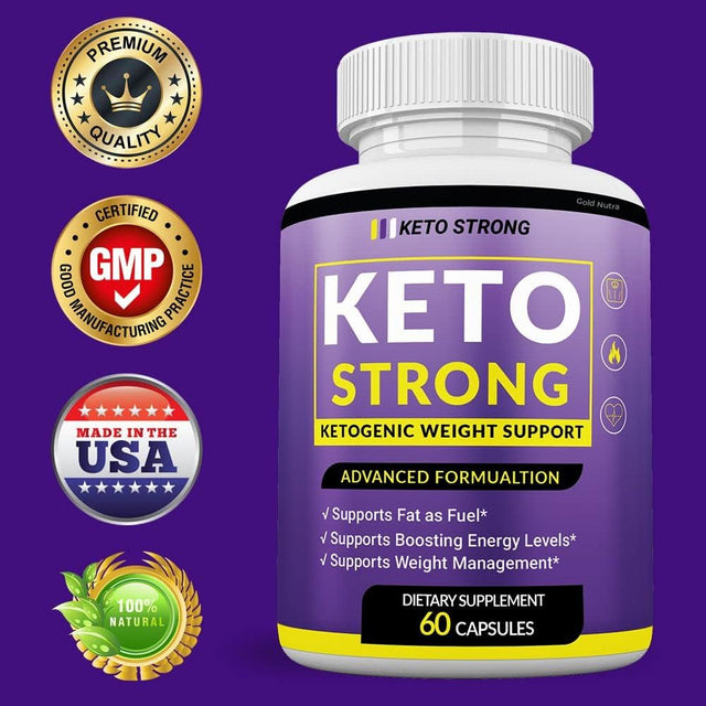 (3 Pack) Keto Strong Diet Pills, New 2022 Formula, 3 Month Supply