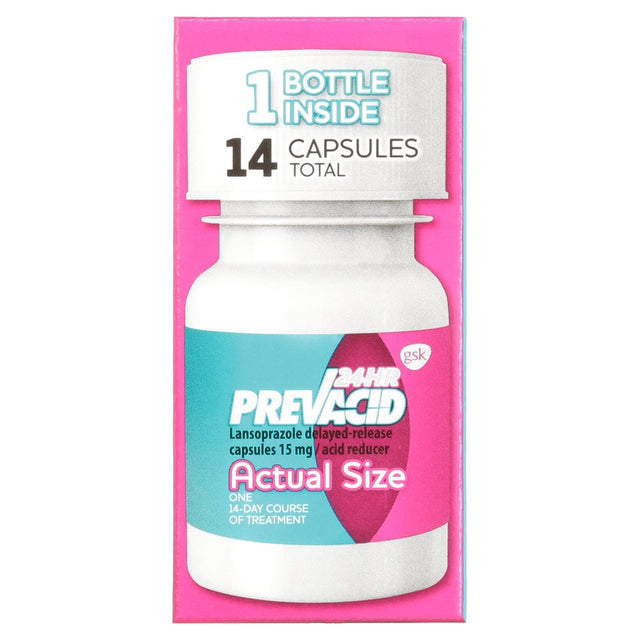 PREVACID 24HR Lansoprazole Delayed-Release Capsules, 15 Mg