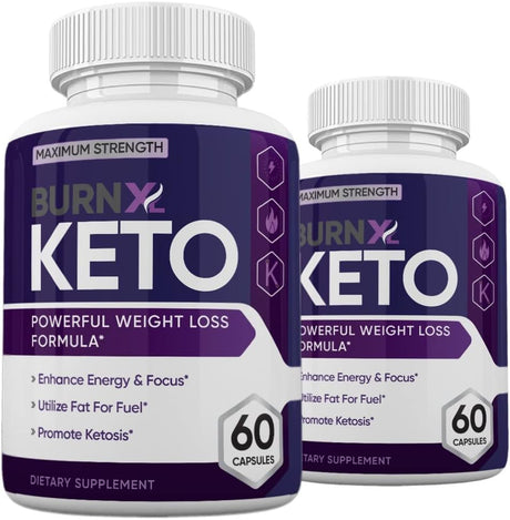 (Pack of 2) Burn XL Keto Weight Management Formula,Burn XL Keto Pills for Men and Women,120 Capsules,2 Months Supply