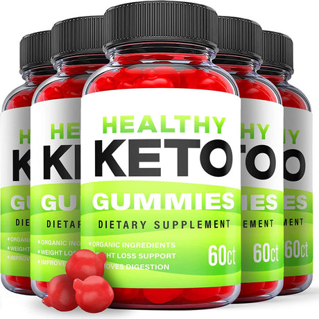 (5 Pack) Healthy Keto ACV Gummies - Supplement for Weight Loss - Energy & Focus Boosting Dietary Supplements for Weight Management & Metabolism - Fat Burn - 300 Gummies