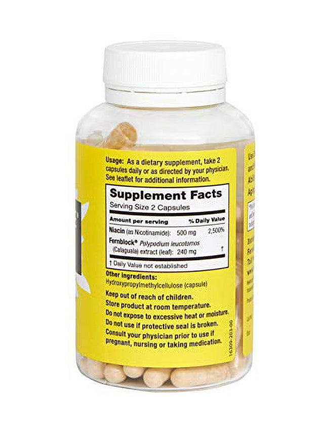 Heliocare Advanced Nicotinamide B3 Supplement: Niacinamide 250Mg and Fernblock PLE Extract 120Mg per Capsule - Helps Support Skin Cell Health W/Antioxidant Rich Vitamin B3 Niacin - 120 Vegan Capsules