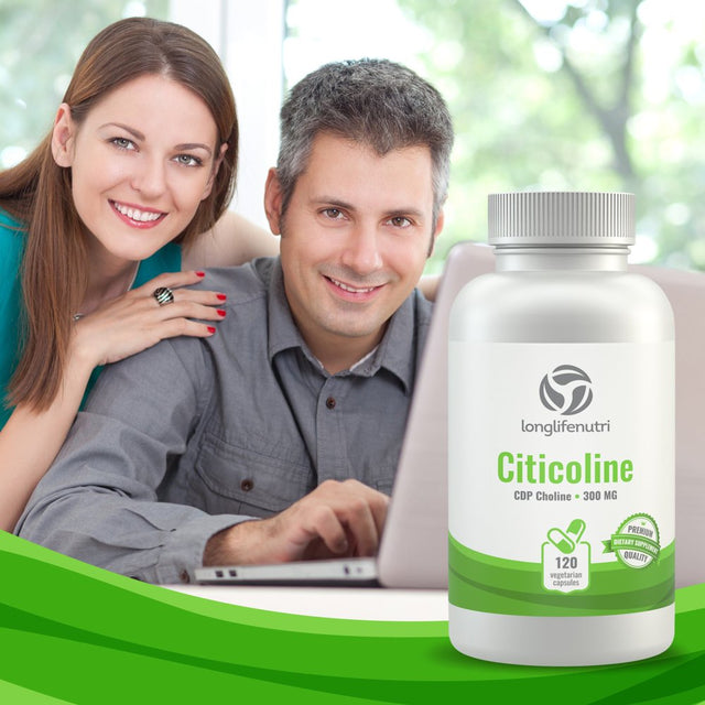 Citicoline CDP Choline 300Mg - 120 Vegetarian Capsules