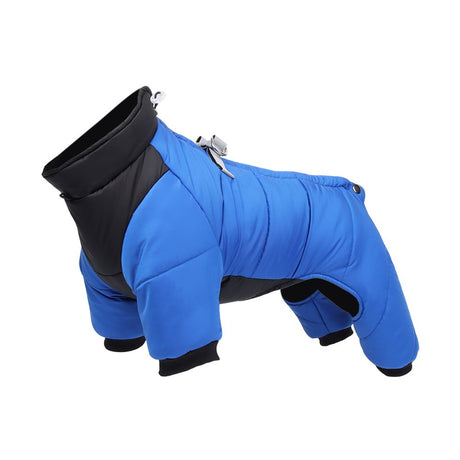 Blueek Warm Dog Coat Four-Legged Waterproof Windproof Reflective Winter Dog Coat Comfortable Snow Suit Small and Medium-Sized Dog Pet Clothing