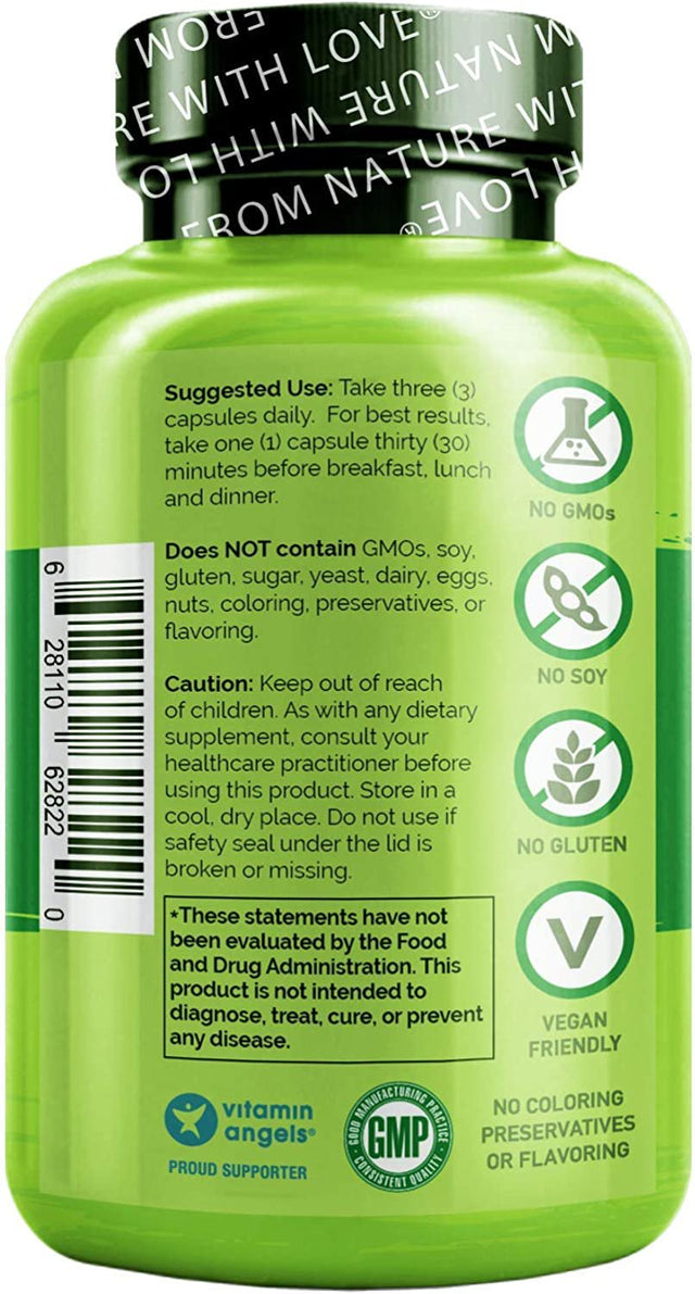 NATURELO Garcinia Cambogia + Guarana, Green Tea, Forskolin, 5-HTP – Thermogenic, Metabolism-Boosting Weight Management Blend - 90 Vegan Capsules