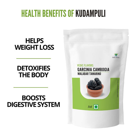 Vedic Flavors Garcinia Cambogia - 250 GMS / Brindleberry / Kudmapuli / Garcinia / Kerala Kudampuli