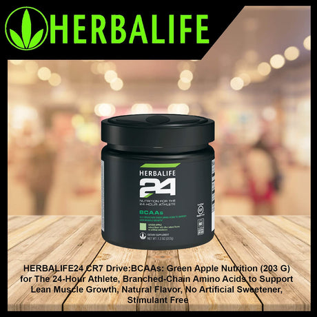 HERBALIFE24 Bcaas: Green Apple Nutrition (203 G) for the 24-Hour Athlete, Branched-Chain Amino Acids to Support Lean Muscle Growth, Natural Flavor, No Artificial Sweetener, Stimulant Free