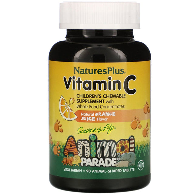 Nature'S plus - Animal Parade Vitamin C Orange Juice - 90 Chewable Tablets