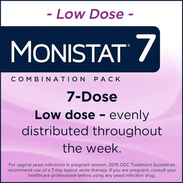 Monistat 7 Day Yeast Infection Treatment for Women, 7 Miconazole Cream Applications with Disposable Applicators, 2 Pack