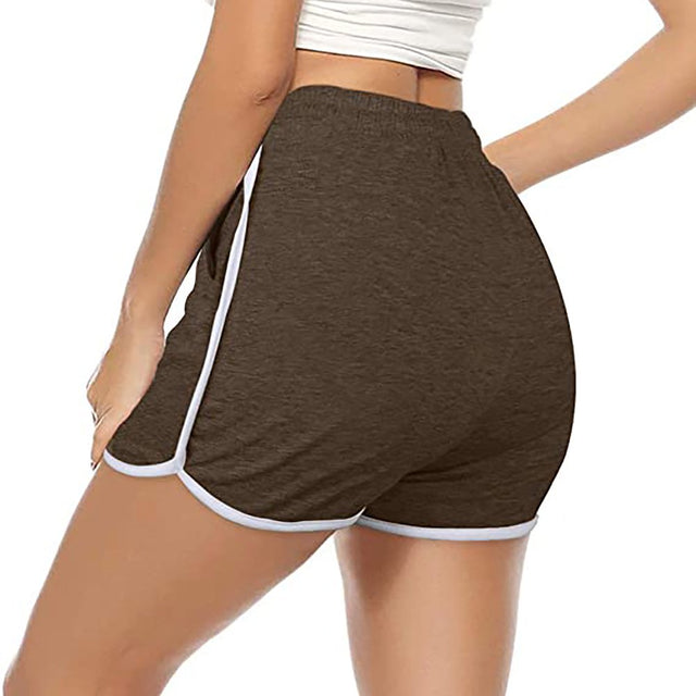 Women High Waist Yoga Pants Women Bandage Elastic Waist Casual Short Pants Shorts Waterproof Pants