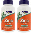 NOW Supplements, Zinc (Zinc Gluconate) 50 Mg, Supports Enzyme Functions*, Immune Support*, 250 Tablets - 2 Pack