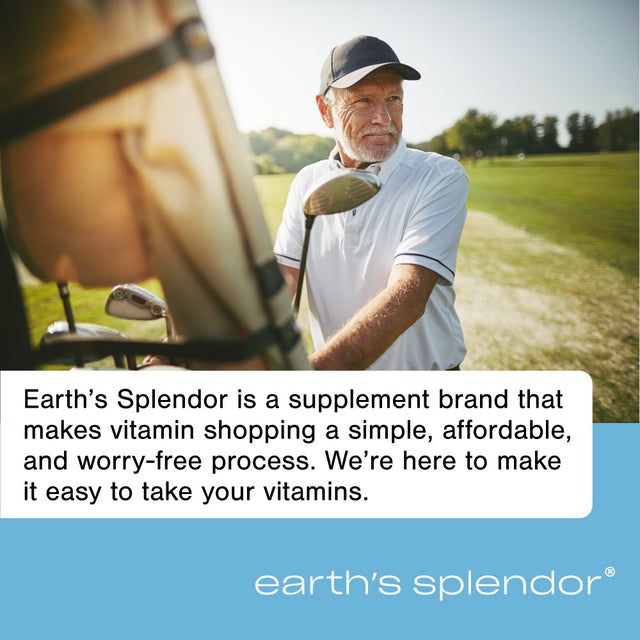 Earth'S Splendor Men'S Multivitamins, Overall Health and Wellness Support, 120 IU Chewable Tablets, 120 Count