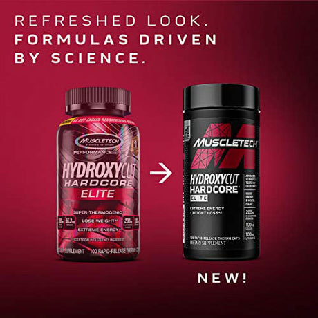 Weight Loss Pills for Women & Men | Hydroxycut Hardcore Elite | Weight Loss Supplement Pills | Weightloss + Energy Pills | Metabolism Booster for Weight Loss | 200 Pills (Packaging May Vary)