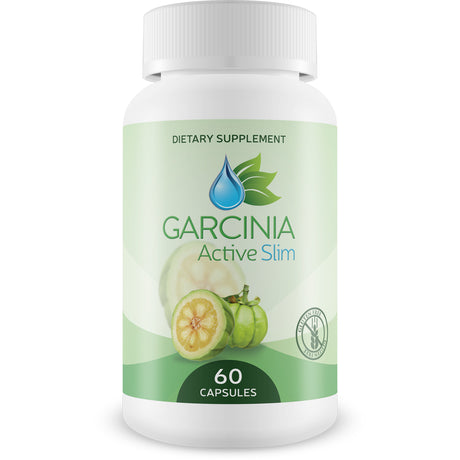 Garcinia Active Slim - Weight Loss Pills - Reduce Appetite and Burn Fat - Natural Garcinia Cambogia Supplement - 60 Capsules