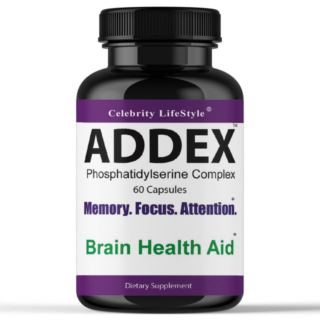 Addex Brain Booster Vitamins for Men & Women, Support Memory and Focus - Improve Brain Focus, Clarity & Memory Supplements for Seniors & Adults, Energy & Mood Booster 60 Count