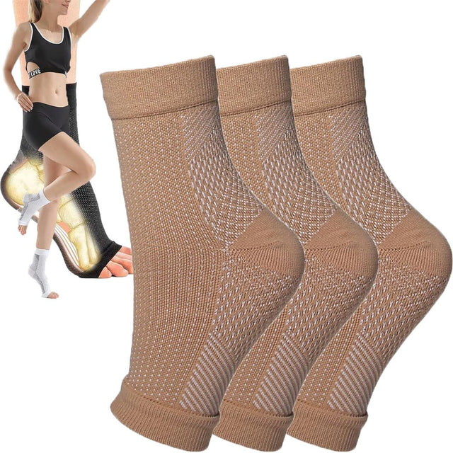 3 Pairs Comprex Ankle Sleeves Neuropathy Socks Compression