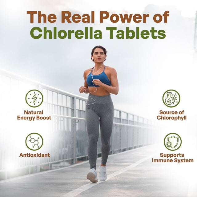 Chlorella Tablets Organic Broken Cell 3000Mg per Serving,1000 Tablets Superfood