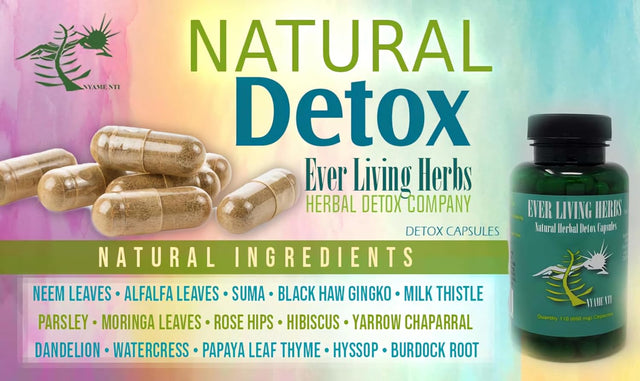 Natural Herbal Detox 110 Capsules Ital