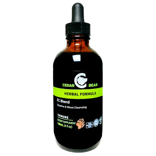 Cedar Bear EC Blend - a Liquid Herbal Supplement That Build Health and Immunity 4 Fl Oz / 120 Ml