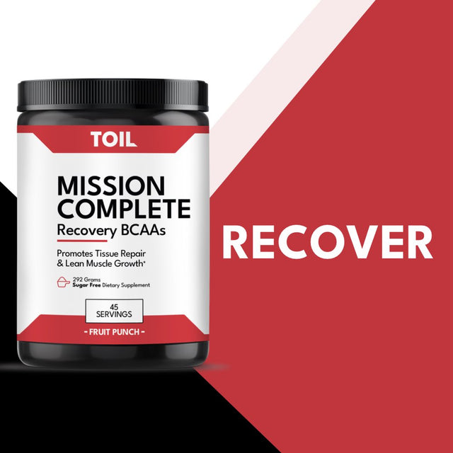 Mission Complete - BCAA Dietary Supplement Builds Lean Muscle Mass, Endurance & Recovery from Toil, a Veteran Owned Company