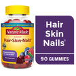 Nature Made Hair Skin and Nails with Biotin 2500 Mcg Gummies, 90 Count