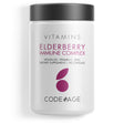 Codeage Organic Black Elderberry Blend, Vitamin C, Vegan D3 5000 IU, Zinc, Sambucus Berries Flavonoid, 90 Ct