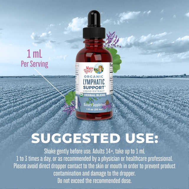 Maryruth'S | USDA Organic Lymphatic Support Liquid Herbal Supplement | Optimum Fluid Levels & Immune Function | Vegan, Non-Gmo | 1 Fl Oz / 30Ml | Eldberberry