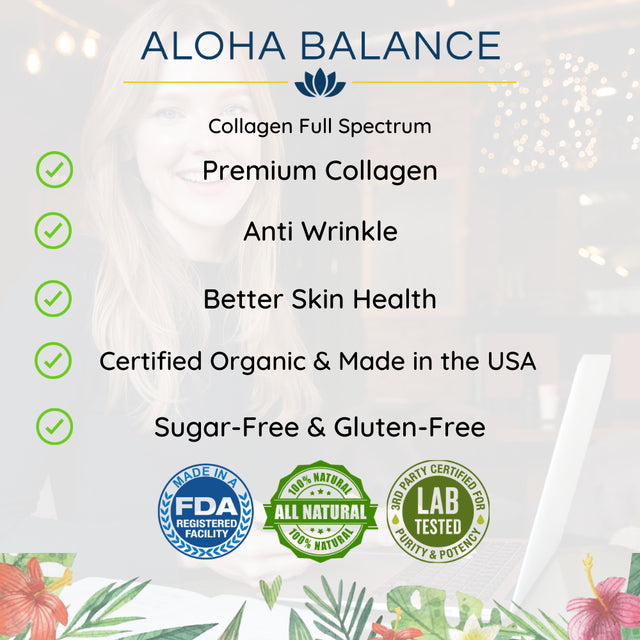 Premium Collagen - Full Spectrum - All in One Collagen Supplement by Aloha Balance