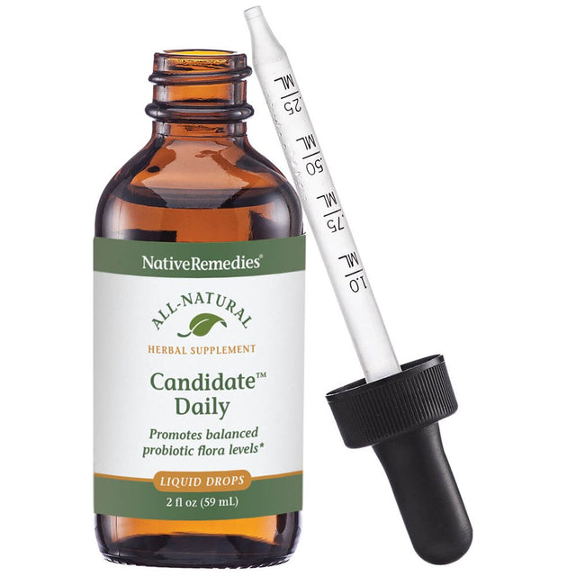 Nativeremedies Candidate - All Natural Herbal Supplement Promotes Balanced Probiotic Flora and Normal Ph Levels - Supports Normal Levels of Candida in the Digestive Tract - 59 Ml