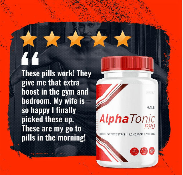 Alpha Tonic Booster T Powder Alphatonic Supplement Pills for Men, Women (60 Capsules)