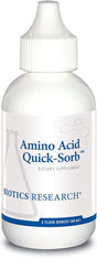 BIOTICS Research Amino Acid Quick Sorb Liquid Formula, Highly Absorbed, Glycine, L Alanine, L Arginine Hcl, L Lysine Hcl, L Proline, L Histidine Hcl, L Serine, L Threonine, L Valine 2 Fluid Ounces