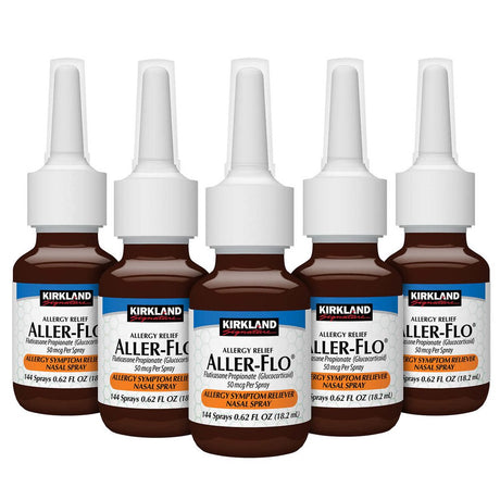 Non-Drowsy Fluticasone Propionate Allergy Relief Nasal Spray, 50 Mcg, 144 Metered Sprays, Pack of 5 | Compare to Flonase Allergy Relief Active Ingredient