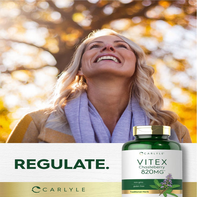 Vitex Chasteberry Supplement | 820Mg | 320 Capsules | by Carlyle