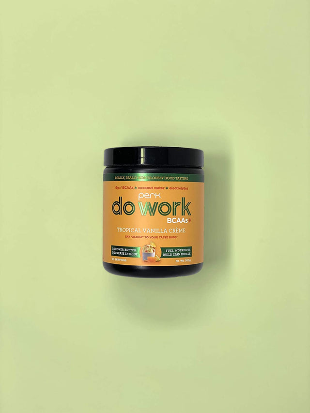 Perk Do Work BCAA+ Original Tropical Vanilla Creme (20 Servings)