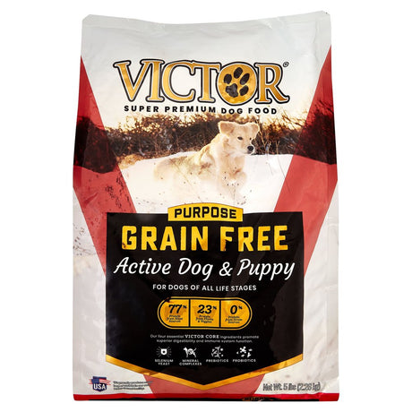 Victor Grain-Free Active Dog & Puppy Formula Dry Dog Food, 5 Lb