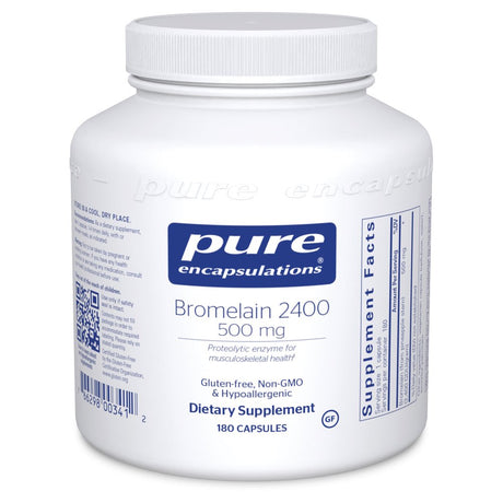 Pure Encapsulations Bromelain 2400 | 500 Mg Supplement for Immune and Digestive Support, Enzymes, Joints, Muscle Recovery, and Bone Health* | 180 Capsules