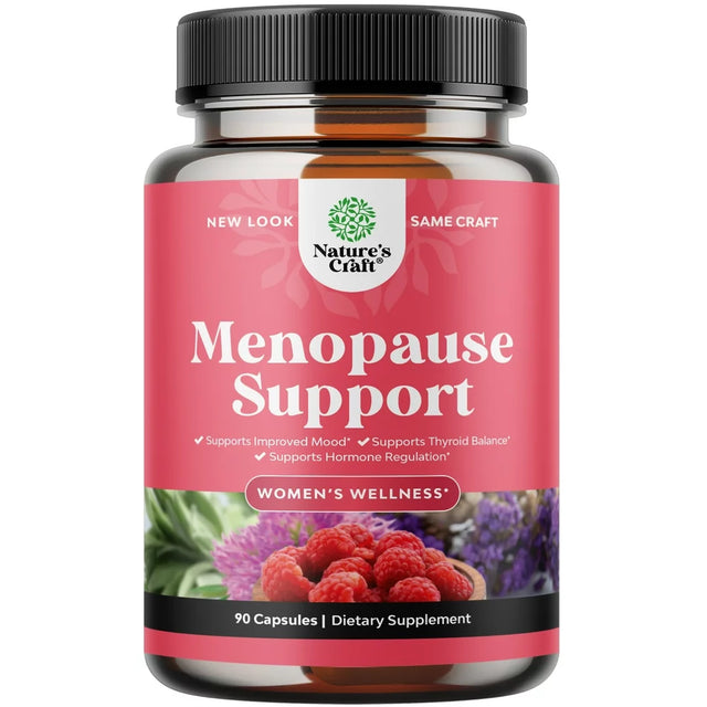 Complete Herbal Menopause Supplement for Women - Multibenefit Menopause Relief Hormone Balance for Women for Night Sweats Mood and More with Dong Quai Vitex Chaste Berry and Black Cohosh - Mini Caps