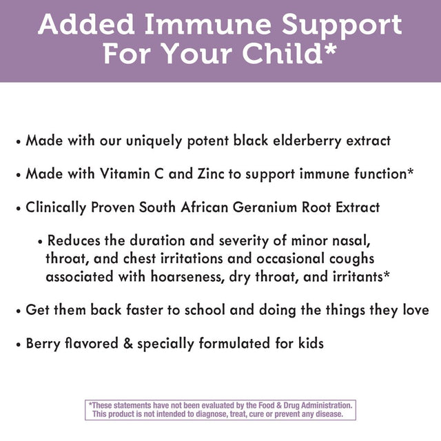 Nature’S Way Sambucus Relief Kids Immune Support Supplement* Chewables with Elderberry Extract, 36Ct