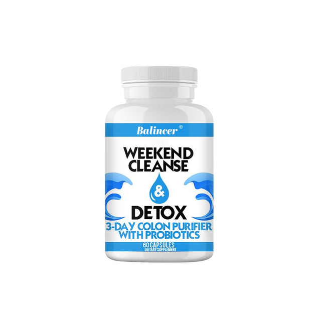 Weekend Cleanse & Detox 3 Day Colon Purifier with Probiotics-120Capsules