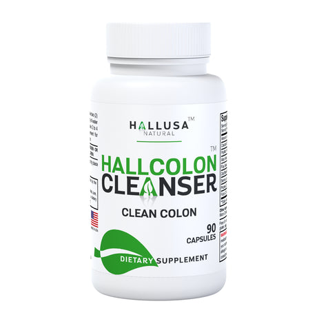 HALLCOLON - Digestive Health & Colon Cleanser - Detox Support - 90 Caps