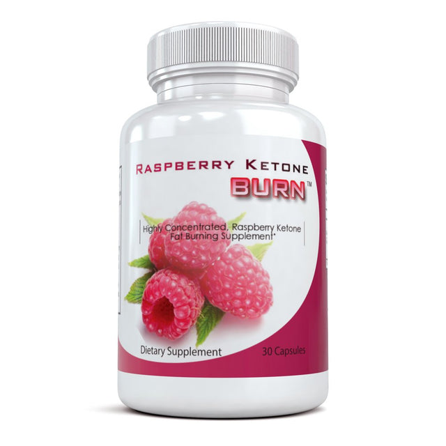 Raspberry Ketone Burn - Natural Weight Loss Diet Supplement & Appetite Suppressant, 2 Bottles (30 Capsules Each)