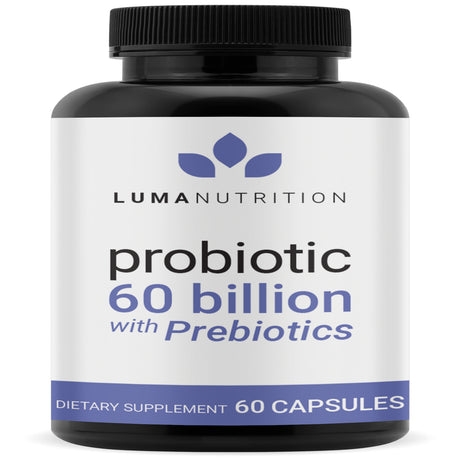 Probiotics 60 Billion CFU with Prebiotics - Probiotics for Women - Probiotics for Men - Formulated for Digestive Health - 60 Capsules