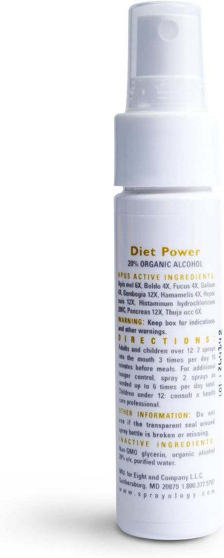 Diet Power | Natural Weight Loss Spray to Support Weight Management | Combats Water Retention and Low Energy | Gluten Free, Dairy Free, Homeopathic Remedy in a Spray (1.38 Fl Oz)